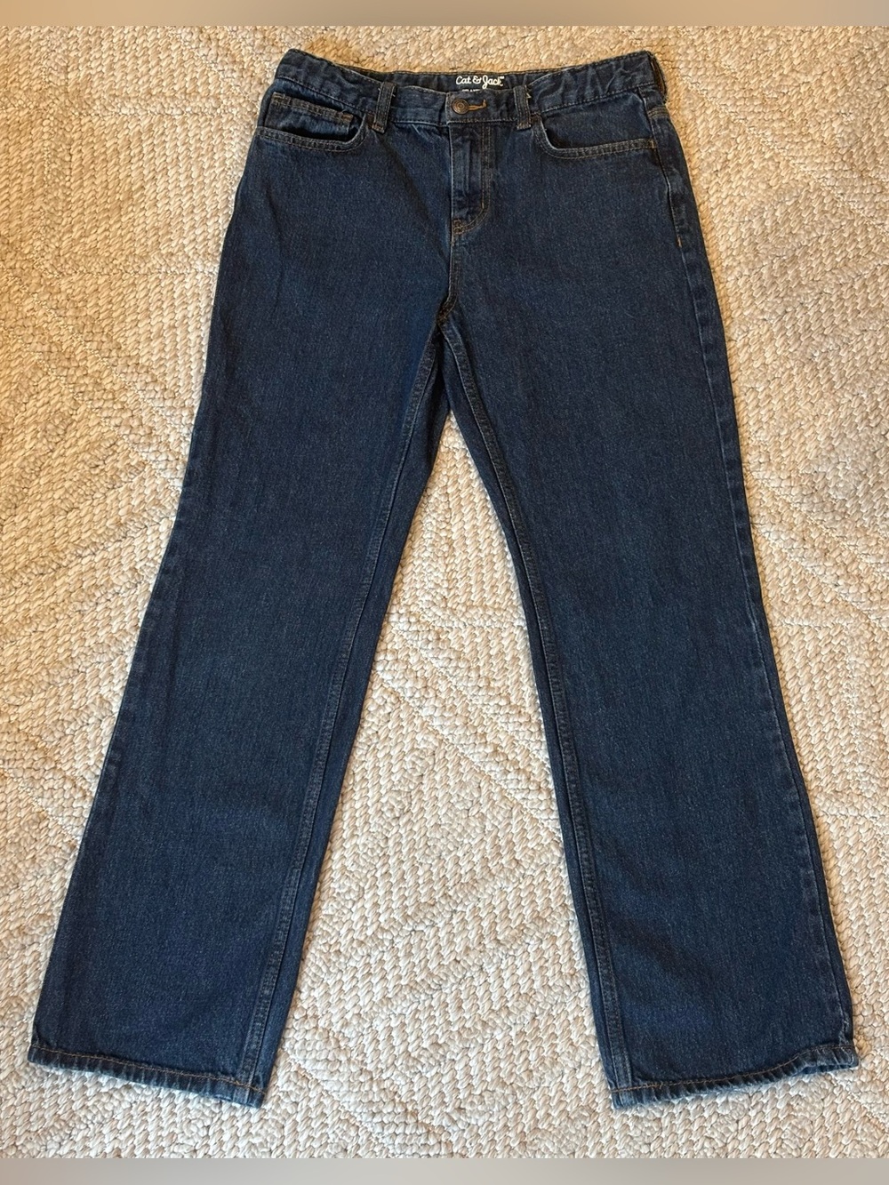 Cat & Jack‎ relaxed straight blue jeans size 16